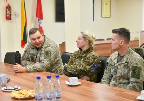 NATO pajėgų integravimo vieneto vizitas Dieveniškėse