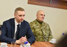 NATO pajėgų integravimo vieneto vizitas Dieveniškėse