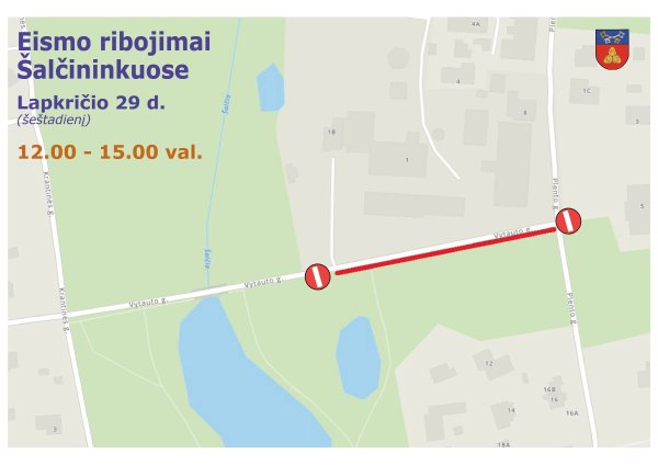 Eismo ribojimai Šalčininkuose