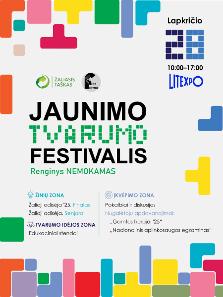 „Jaunimo tvarumo festivalis“ kviečia visos Lietuvos jaunimą