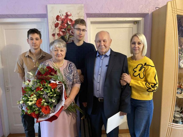 Auksinės vestuvės Liudmilos ir Michailo Andrejevų iš Jašiūnų