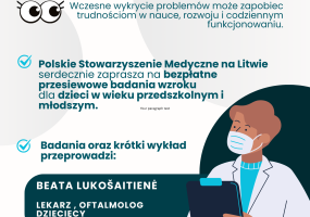 Przeprowadzono badania wzroku dzieci w wieku 2–6 lat