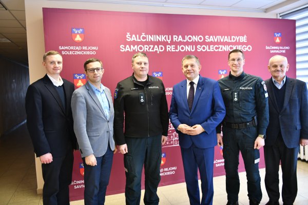 Šalčininkuose lankėsi Vilniaus AVPK viršininkas Mindaugas Baršys