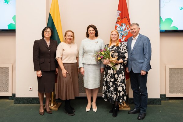 Lietuvos fizinio ugdymo mokytojo apdovanojimą atsiėmė Diana Krečienė