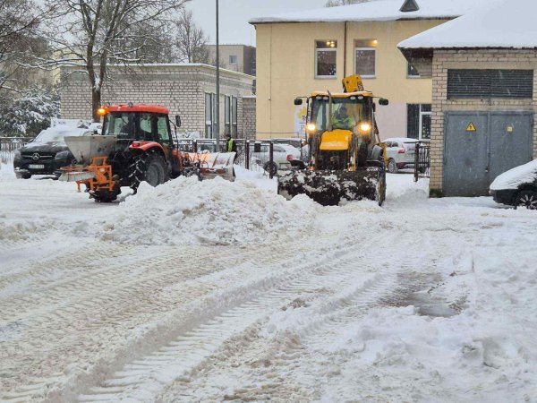Sniego valymas – visų bendras reikalas