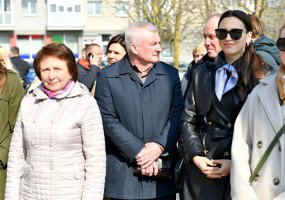 Šalčininkuose pakeltos Lietuvos ir NATO vėliavos