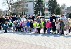 Šalčininkuose pakeltos Lietuvos ir NATO vėliavos