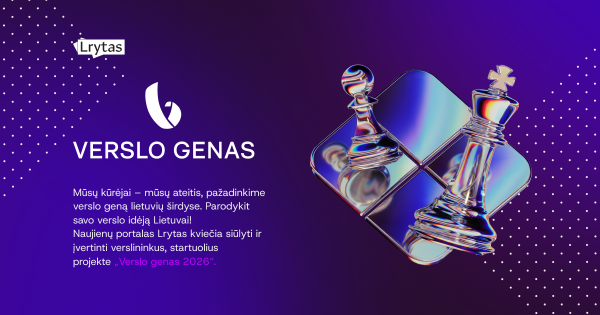 Kviečiame verslus dalyvauti „Verslo genas 2026“ rinkimuose