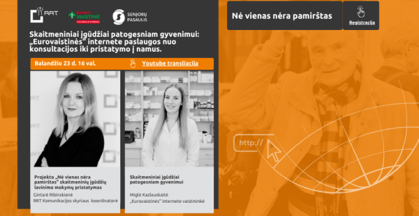 Projektas „Nė vienas nėra pamirštas“ ir vėl kviečia į nuotolinę paskaitą