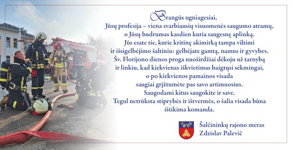 Su Šv. Florijono diena! 