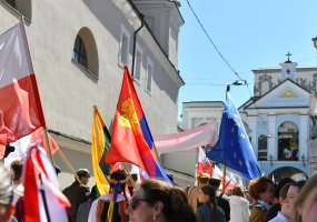 Mieszkańcy rejonu solecznickiego na Paradzie Polskości w Wilnie