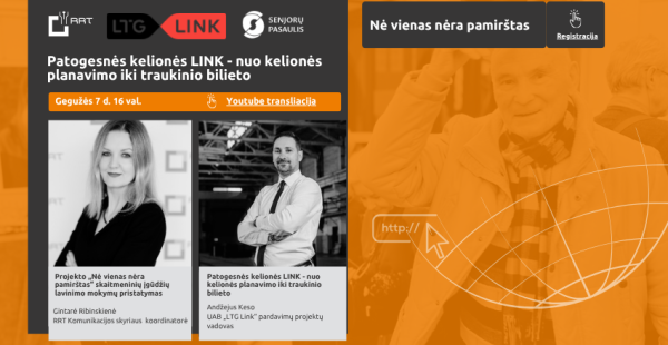 Projektas „Nė vienas nėra pamirštas“ kviečia nuotolinę paskaitą