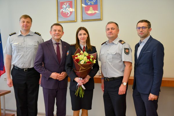 Nową kierowniczką Służby Ratowniczo-Przeciwpożarowej w Solecznikach została Erika Laurinėnienė