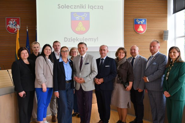 Delegacja gminy Ujazd z wizytą w rejonie solecznickim