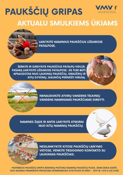 Įspėjimas paukščių augintojams: paukščių gripo protrūkis Širvintųrajone
