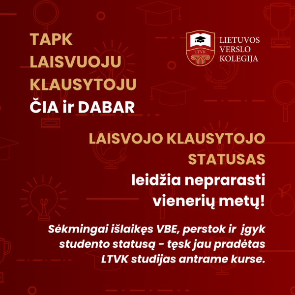 Neišlaikei matematikos ar lietuvių kalbos egzamino? Tavo studijos vis tiek gali prasidėti ČIA IR...