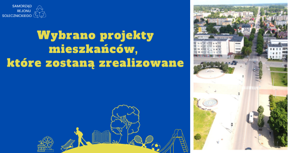 Wybrano projekty mieszkańców, które zostaną zrealizowane