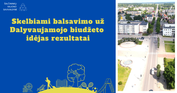 Išrinktos gyventojų idėjos, kurios bus įgyvendintos