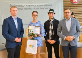 Jaunuoliams įteikti savanorystės sertifikatai ir padėkos