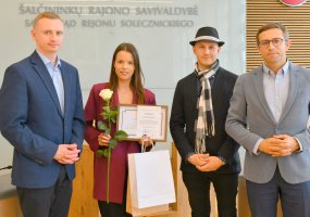Jaunuoliams įteikti savanorystės sertifikatai ir padėkos