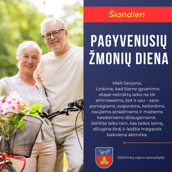 Su Pagyvenusių žmonių diena! 