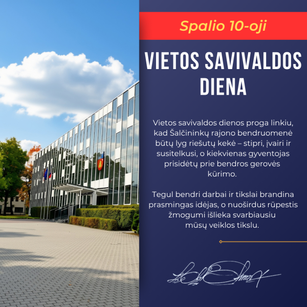 Su Vietos savivaldos diena! 